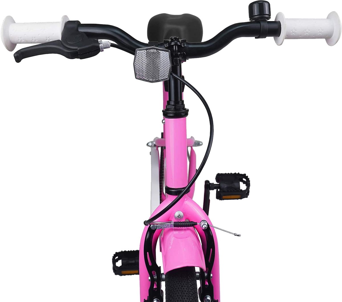 Kinderfahrrad 18 Zoll für Alter 5 7 Dunkelrosa