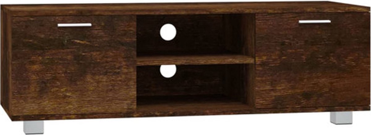TV-Ständer Geräucherte Eiche 120 x 40,5 x 35 cm Spanplatte