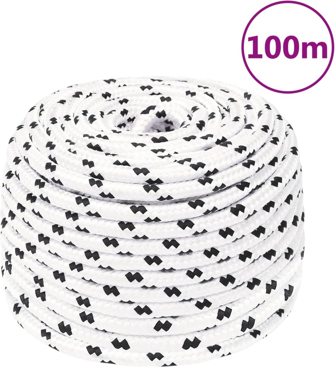 Arbeitsseil Weiß 10 mm 100 m Polyester