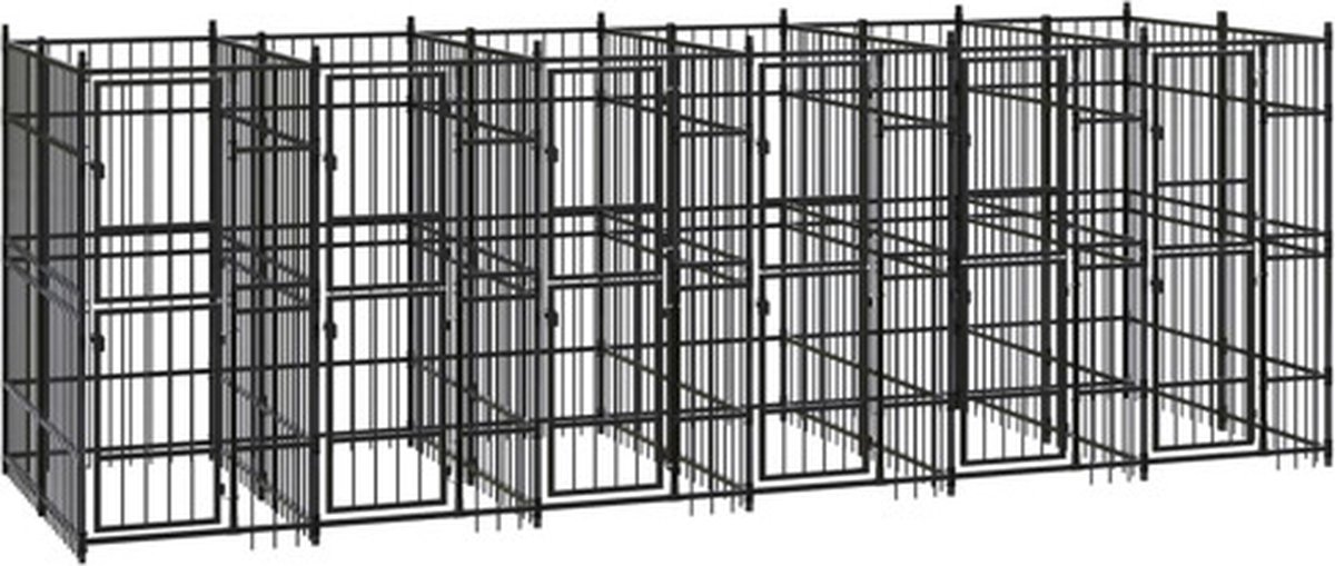 Hundehütte für den Außenbereich Stahl 11,06 m²