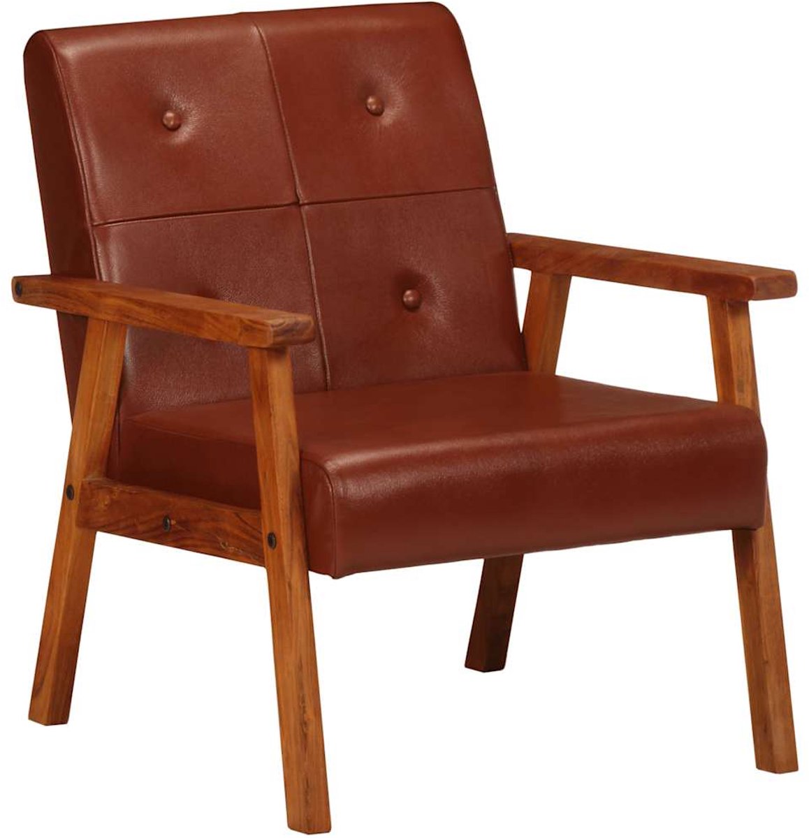 Sessel Braun Echtes Leder
