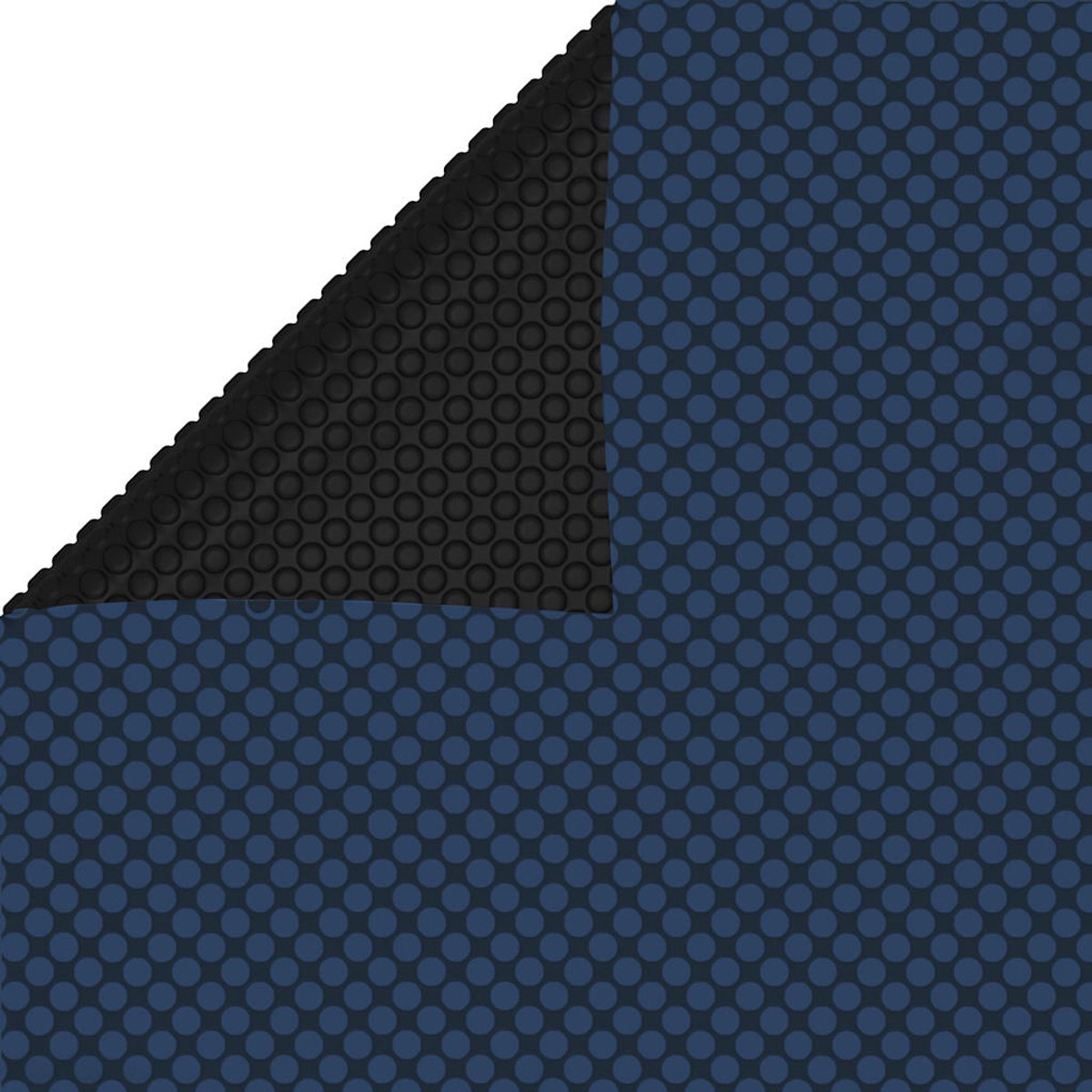 Schwimmbecken Solarabdeckung PE 400 x 200 cm Schwarz und Blau