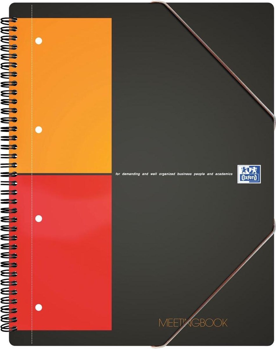 5 x Oxford Kollegblock Meetingbook International A5+ 80 Blatt kariert