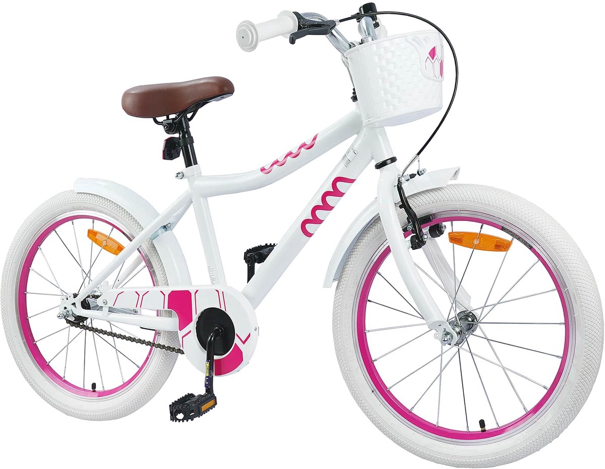 Kinderfahrrad 18 Zoll für Alter 5 7 Weiß