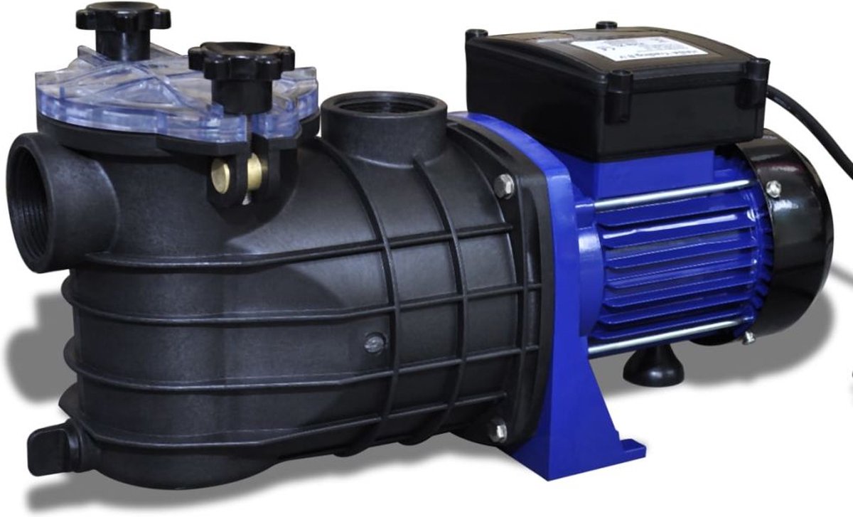 Schwimmbadpumpe Umwälzpumpe Poolpumpe Elektronische Pumpe Blau 500 W