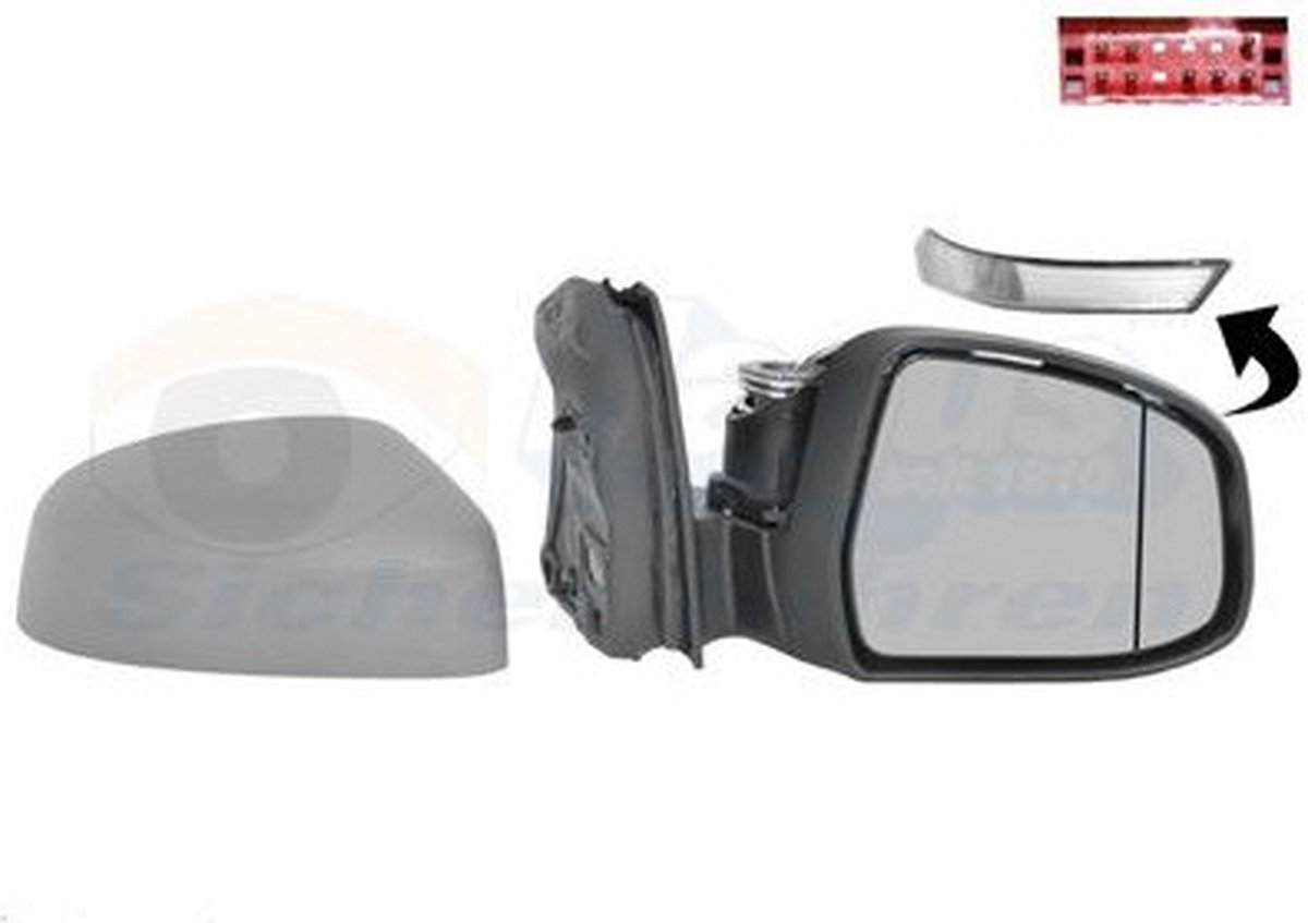 Van Wezel Außenspiegel elektrisch beheizt rechts Ford Focus 3