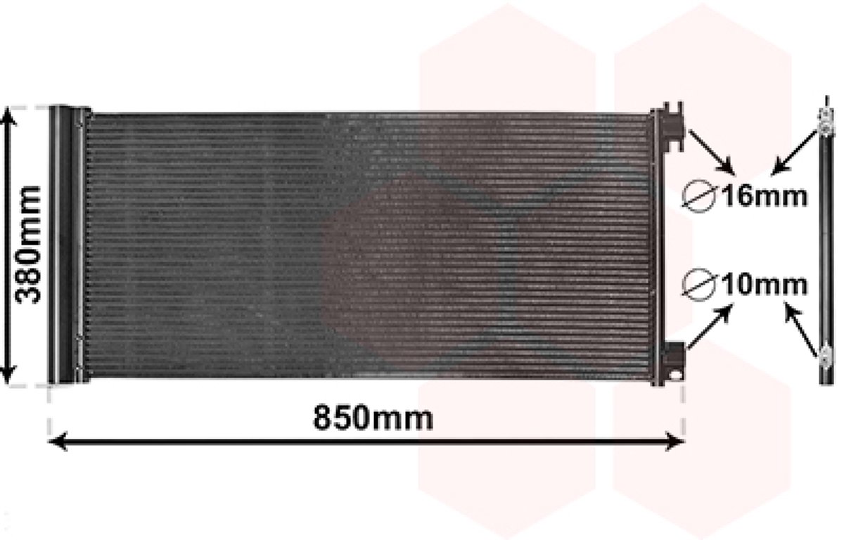 Van Wezel Klimakondensator Fiat Nissan Opel Renault 1,6