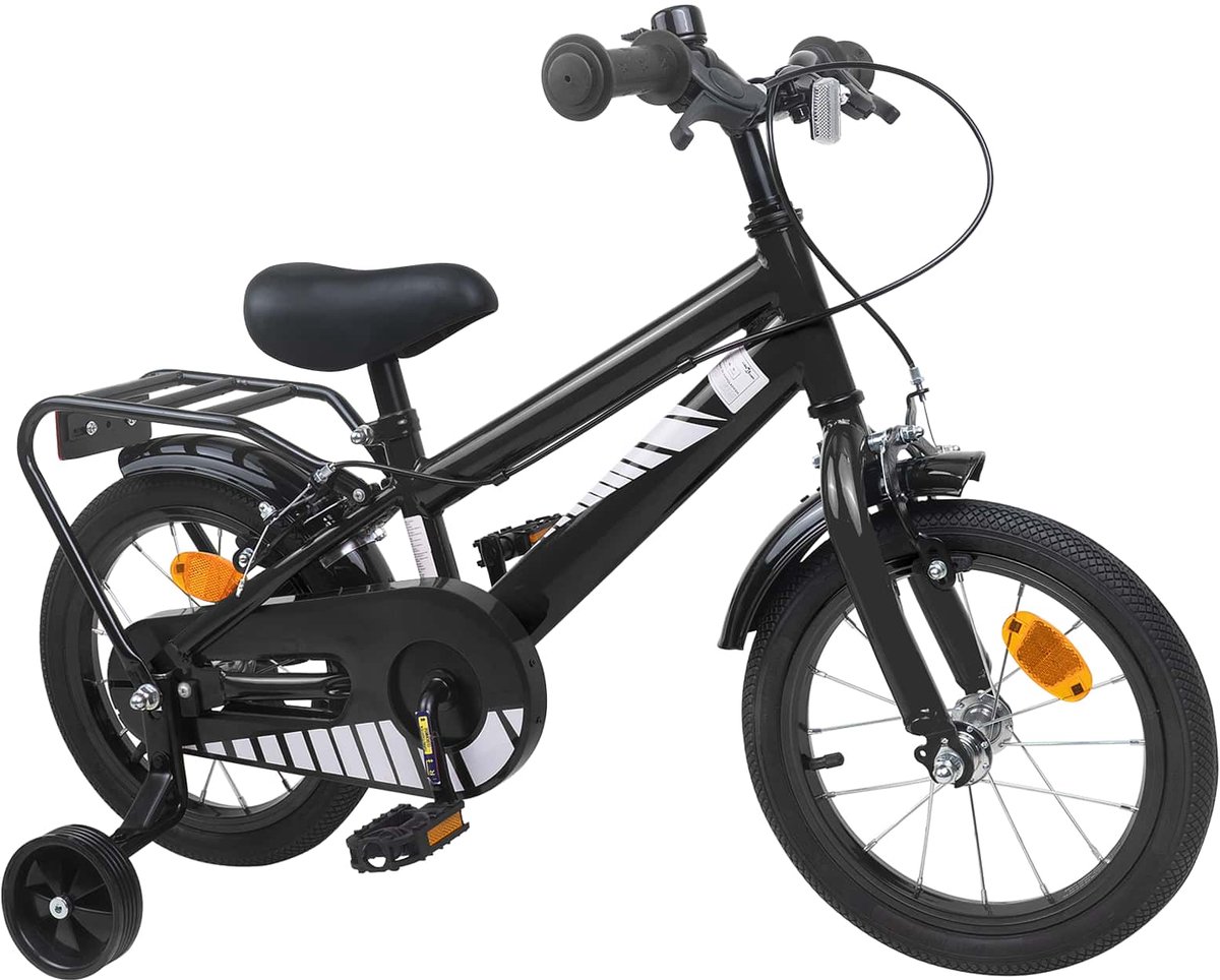 Kinderfahrrad 16 Zoll für Alter 4 6 Schwarz