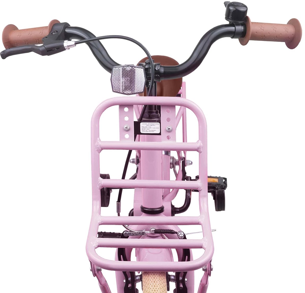 Kinderfahrrad 16 Zoll für Alter 4 6 Hellrosa