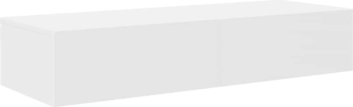 Vidaxl Wandregal mit Schubladen, Weiß, 100X36X19 Cm