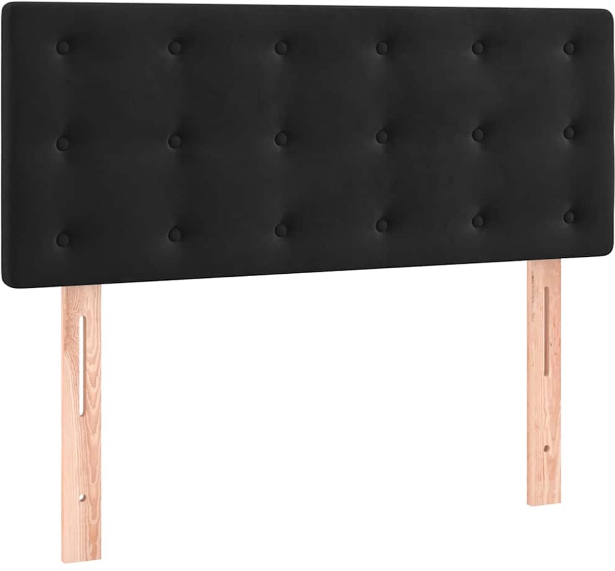 Vidaxl Bettkopfteil, Schwarz, 90X5X78/88 Cm, Samt