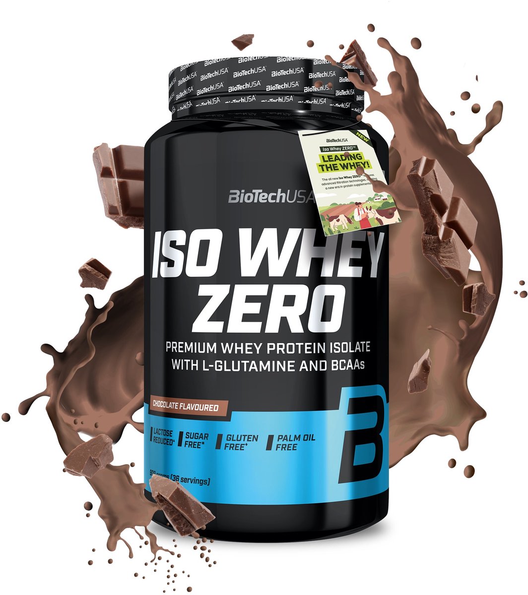 Eiweißpulver mit Schokoladengeschmack Iso Whey Zero, 908 g, BiotechUSA