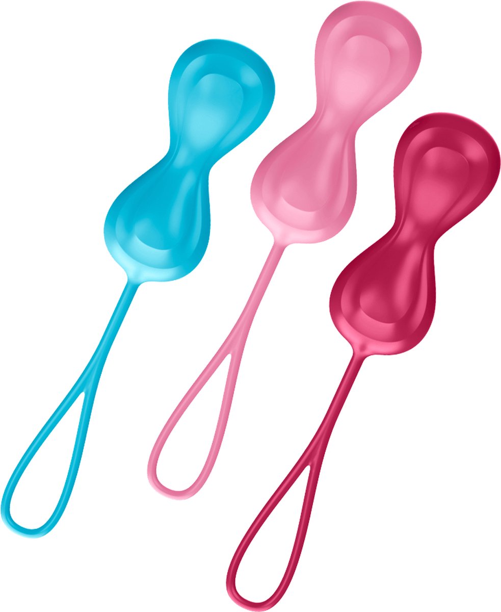 Satisfyer Power Balls, Beckenbodentrainingsball-Set, 3 Stück