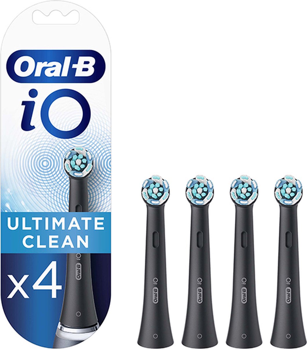 ORAL-B Ultimat Clean iO Zahnbürstenköpfe Schwarz, 4 Stück