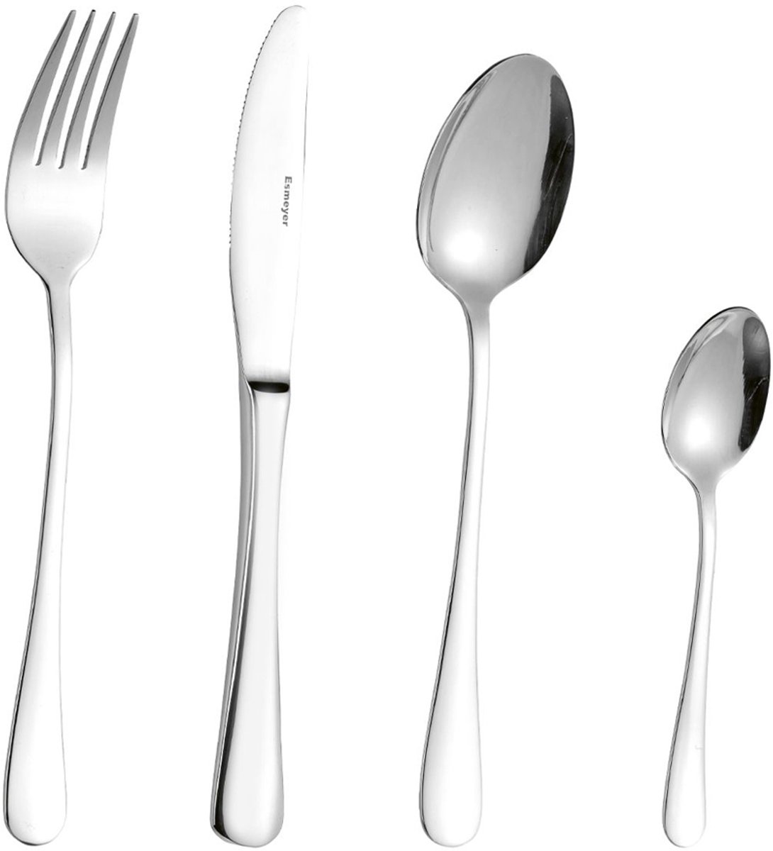 Esmeyer Besteck-Set Sylvia 24-teilig Chrom/Edelstahl 18/0