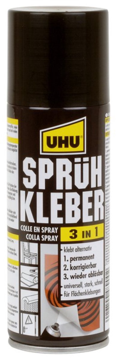 6 x UHU Sprühkleber 3in1 VE=200ml