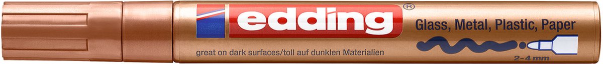 10 x Edding Glanzlack-Marker edding 750 2-4mm kupfer