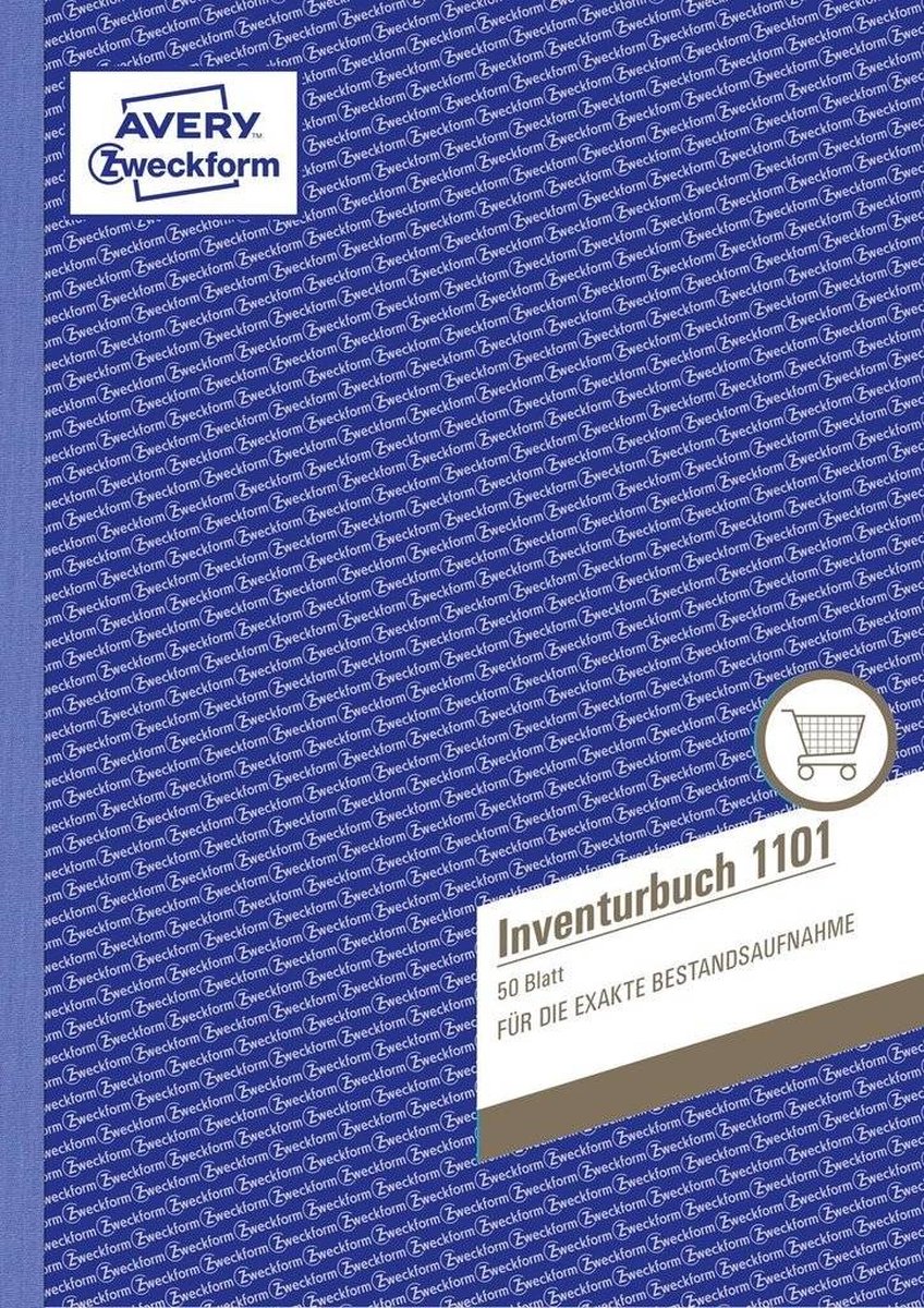 10 x Avery Zweckform Formularbuch Inventurbuch A4hoch weiß VE=50 Blatt