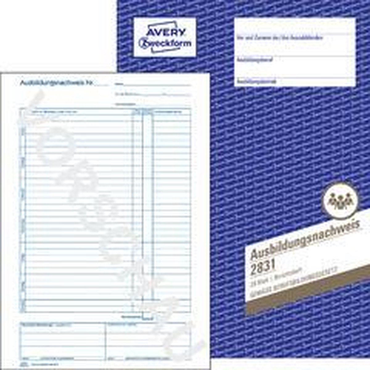 5 x Avery Zweckform Lohnabrechnung A4 Minijobs 50 Blatt