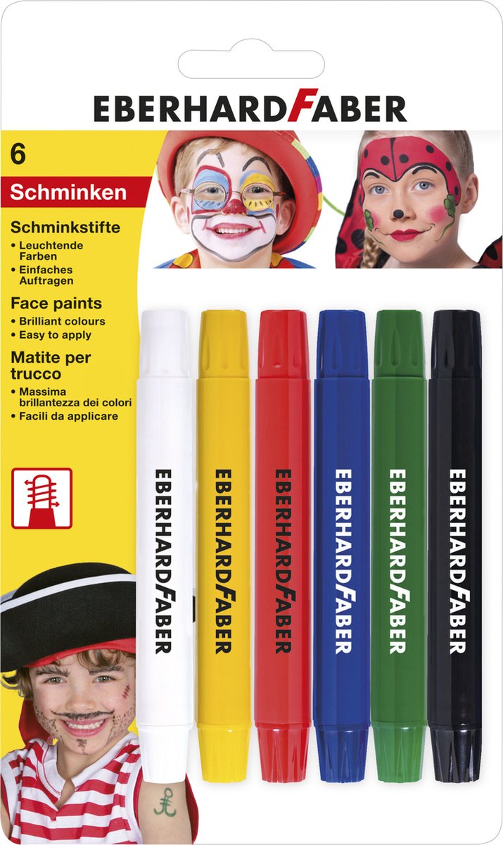5 x Eberhard Faber Schminkstifte drehbar VE=6 Stück
