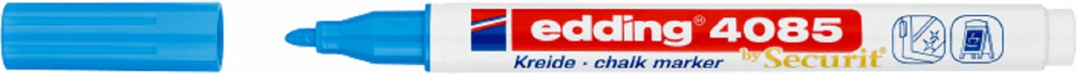 10 x Edding Kreidemarker edding 4085 hellblau