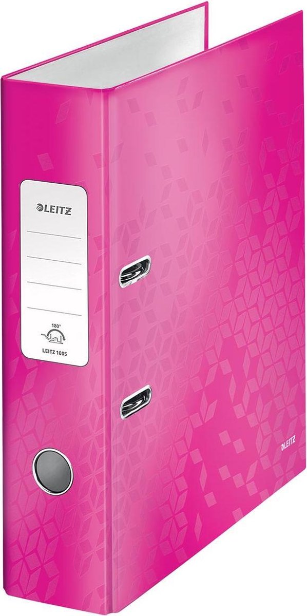 10 x Leitz Ordner Wow A4 Kunststoff 80mm pink metallic