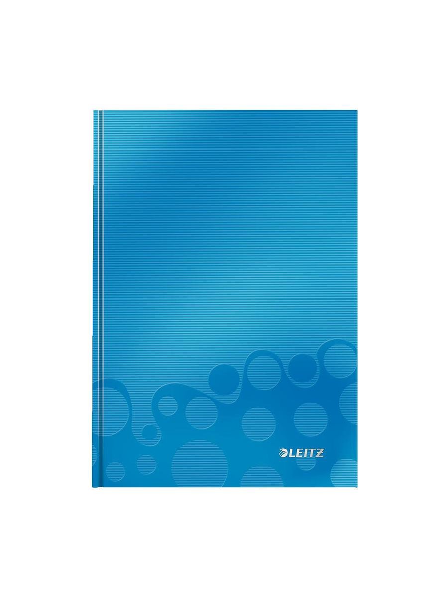 6 x Leitz Notizbuch Wow A5 80 Blatt 90g/qm kariert blau metallic