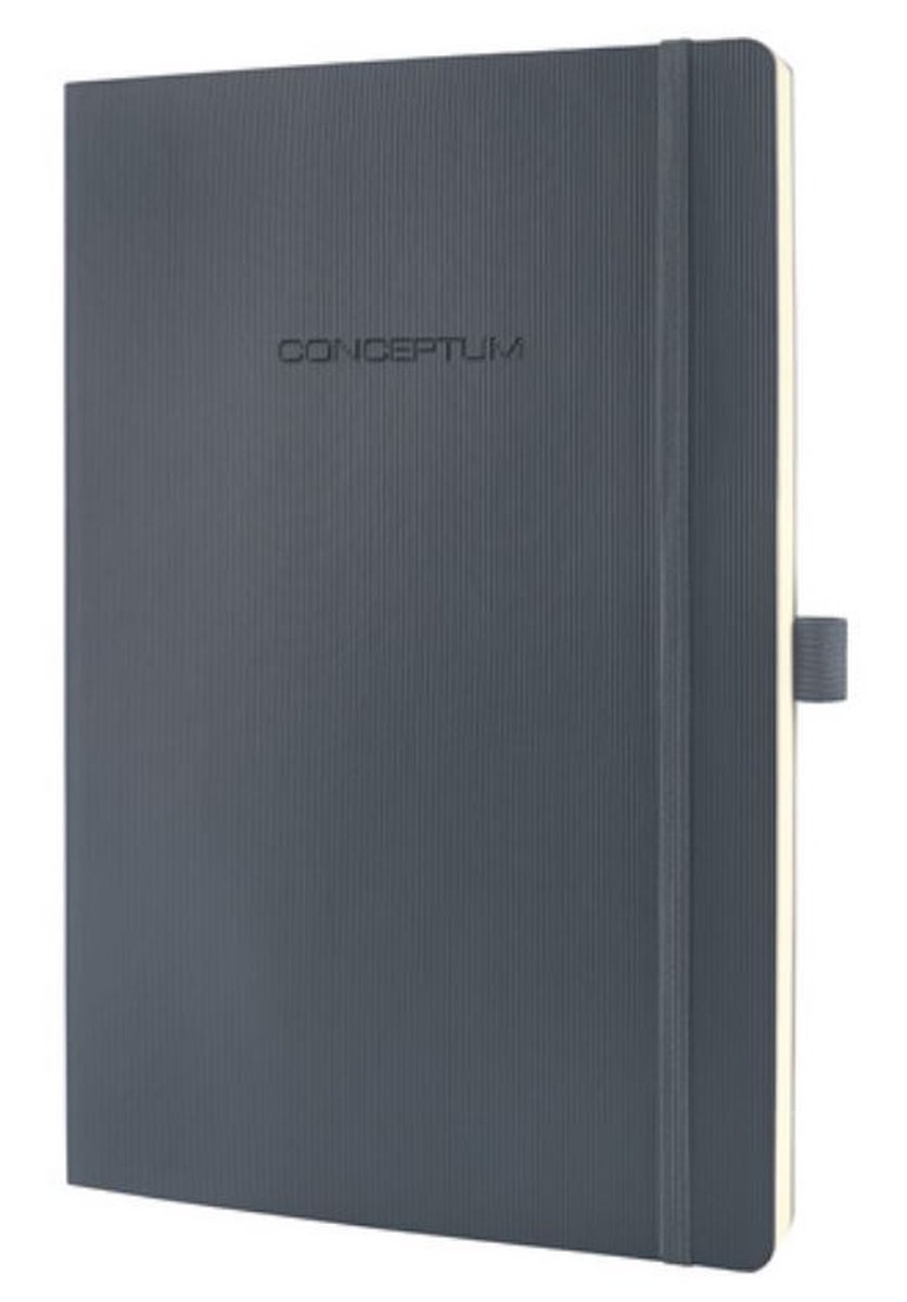 3 x Sigel Notizbuch Conceptum A4 194 Seiten Softcover liniert 80g dark