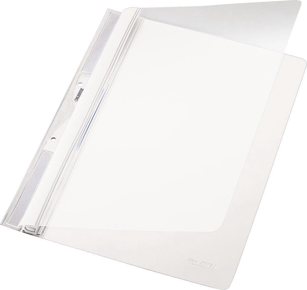 20 x Leitz Einhängehefter A4 2 kurze Beschriftungsfenster PVC weiß