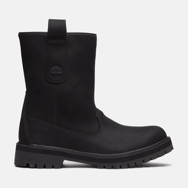 Timberland - Stivale Pull-On Timberland Heritage Mid da Uomo in nero, Uomo, nero, Taglia: 43.5