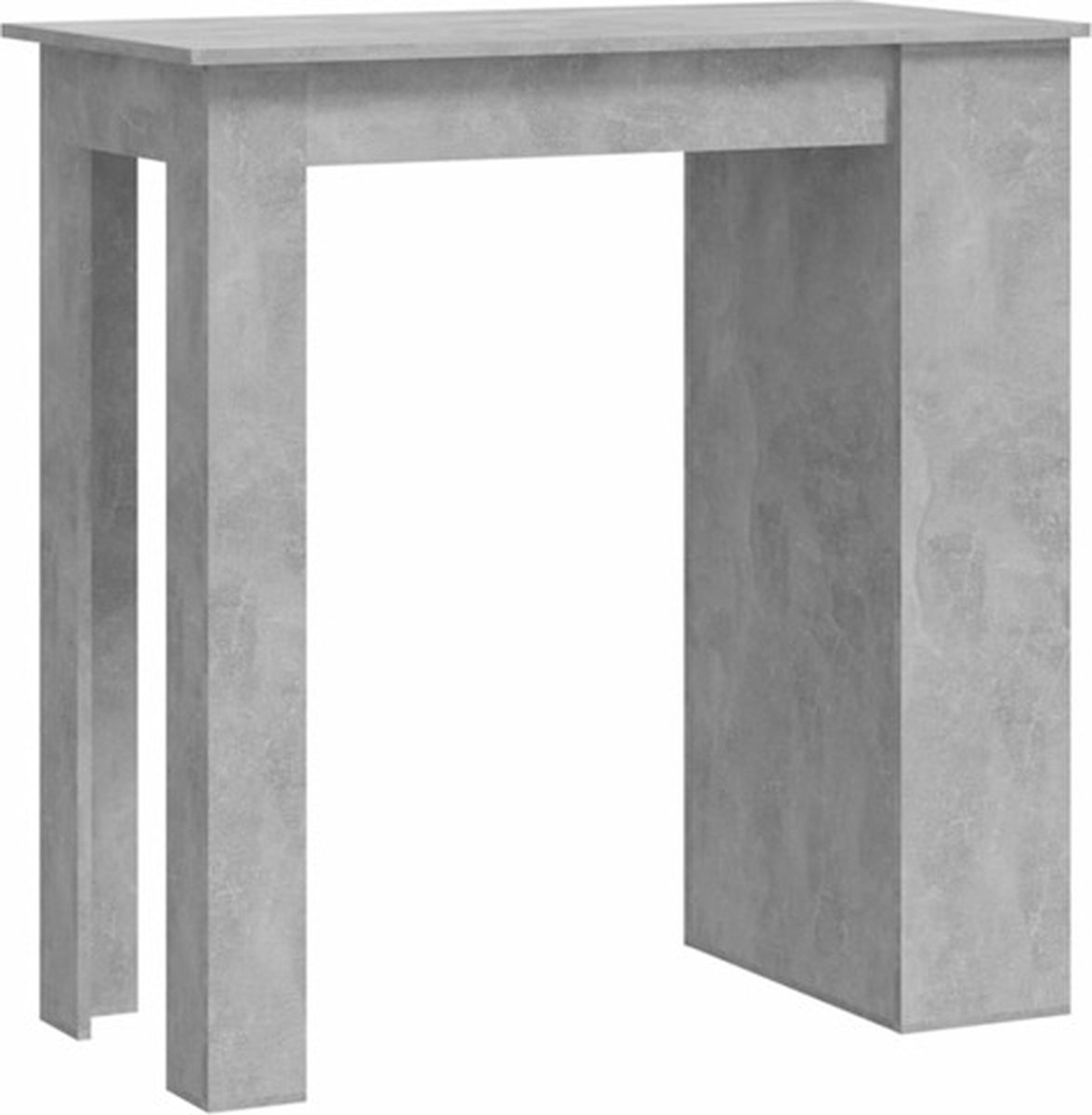 Vidaxl Bartisch mit Stauraum, Beton Grau, 102X50X103,5 Cm,