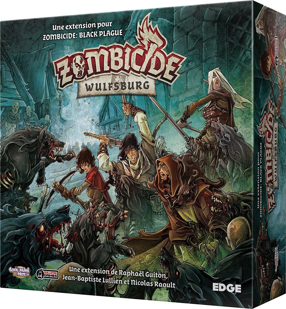 Set mit 26 Figuren Edge Zombicide Black Plague : Wulfsburg
