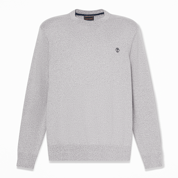Timberland - Maglione Girocollo in Cotone Williams River da Uomo in grigio, Uomo, grigio, Taglia: L