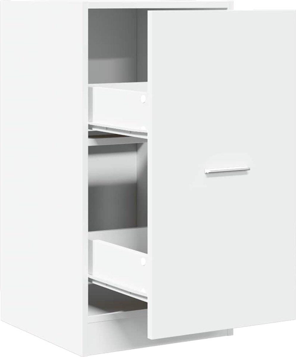 Vidaxl Apothekerschrank, Weiß, 40X41X77,5 Cm, Holzwerkstoff