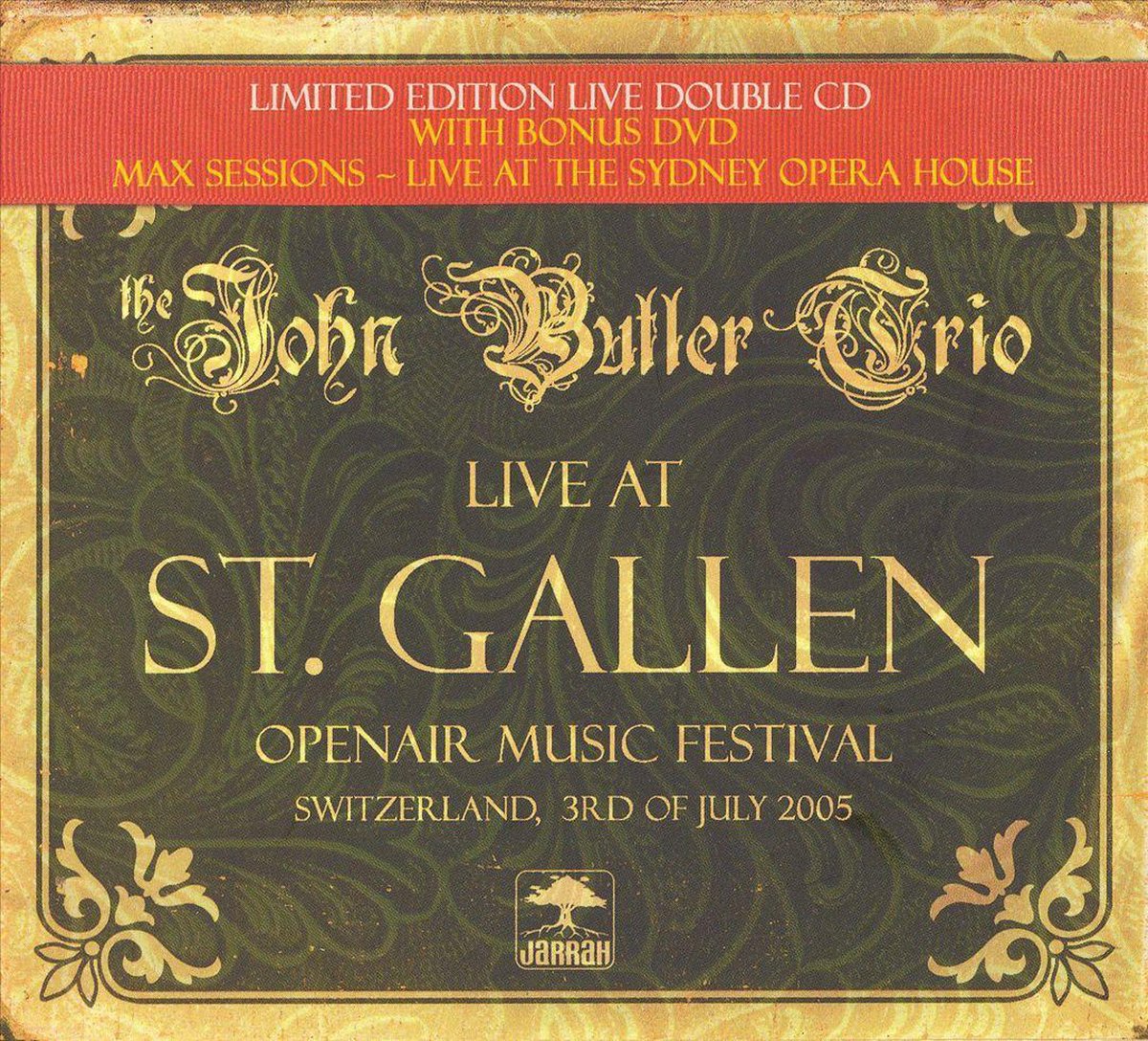 CD JOHN BUTLER TRIO - Live in St. Gallen JBT009 Jarrah Records 2005 Australien Rock Gebraucht