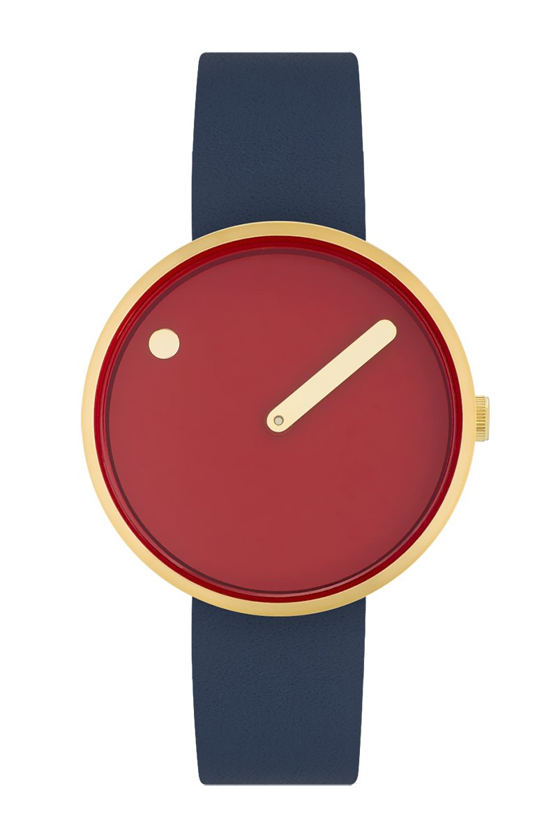 Picto 34097-6714G Unisex Cinnamon Red 34mm 5ATM
