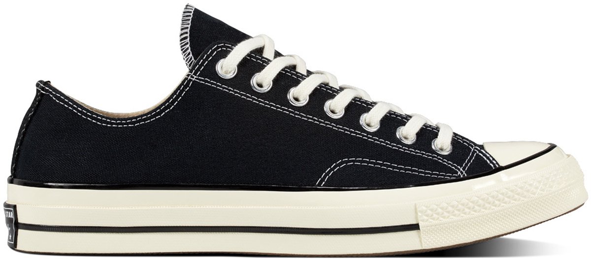 Converse Chuck 70 Low Schwarz Unisex Sneaker Egret 162058C 42