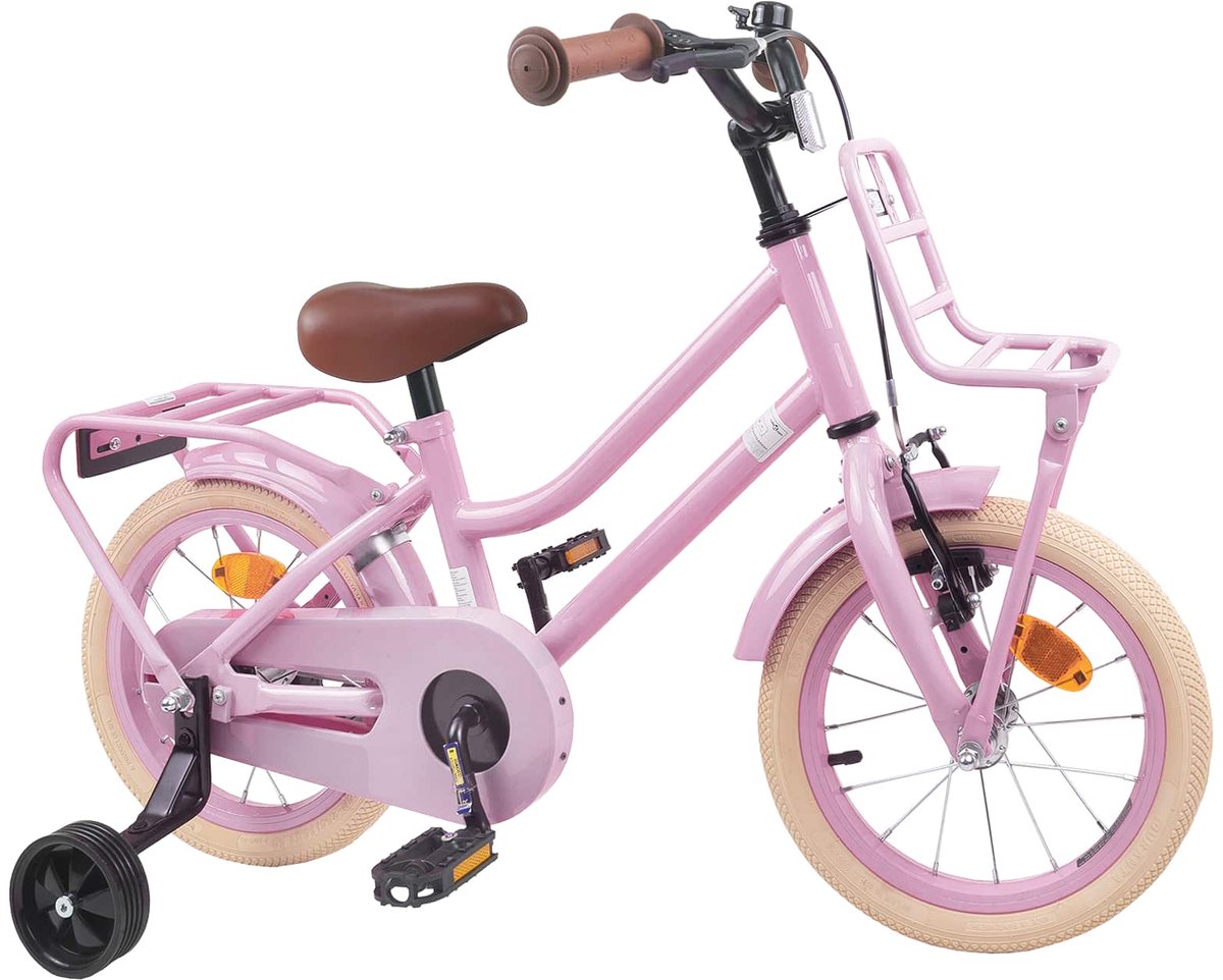 Kinderfahrrad 12 Zoll für Alter 2 4 Hellrosa