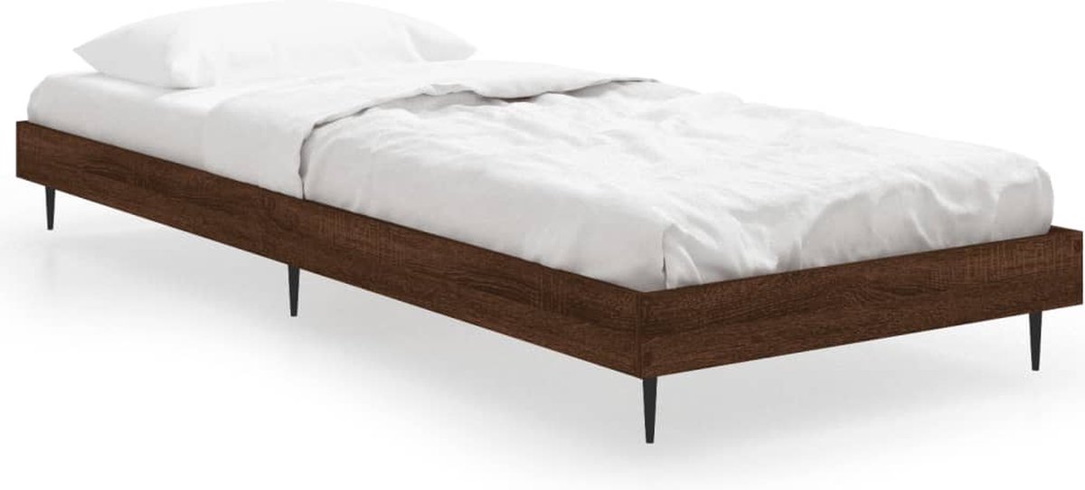 Vidaxl Bett Ohne Matratze, Eiche Braun, 75X190 Cm