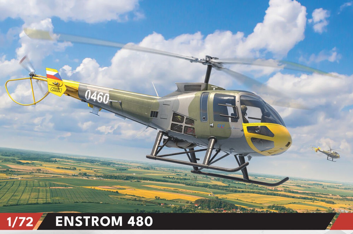 Eduard Hybrid Edition Enstrom 480 Hubschrauber Plastikmodellbausatz EDU972012 1/72