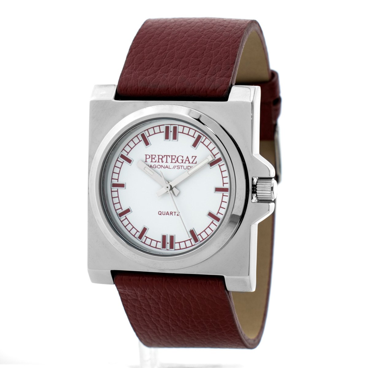 Uhr PERTEGAZ PDS-018-B. Quarz, Farbe weiß. Unisex.