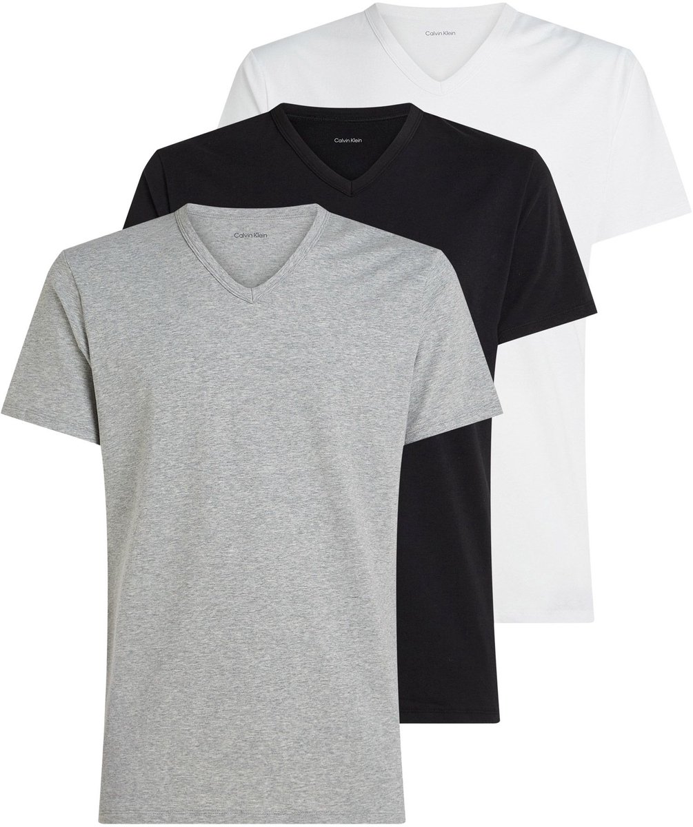 Calvin Klein Slim Short Sleeve V-Necks T-Shirts 3-Pack Str. XL