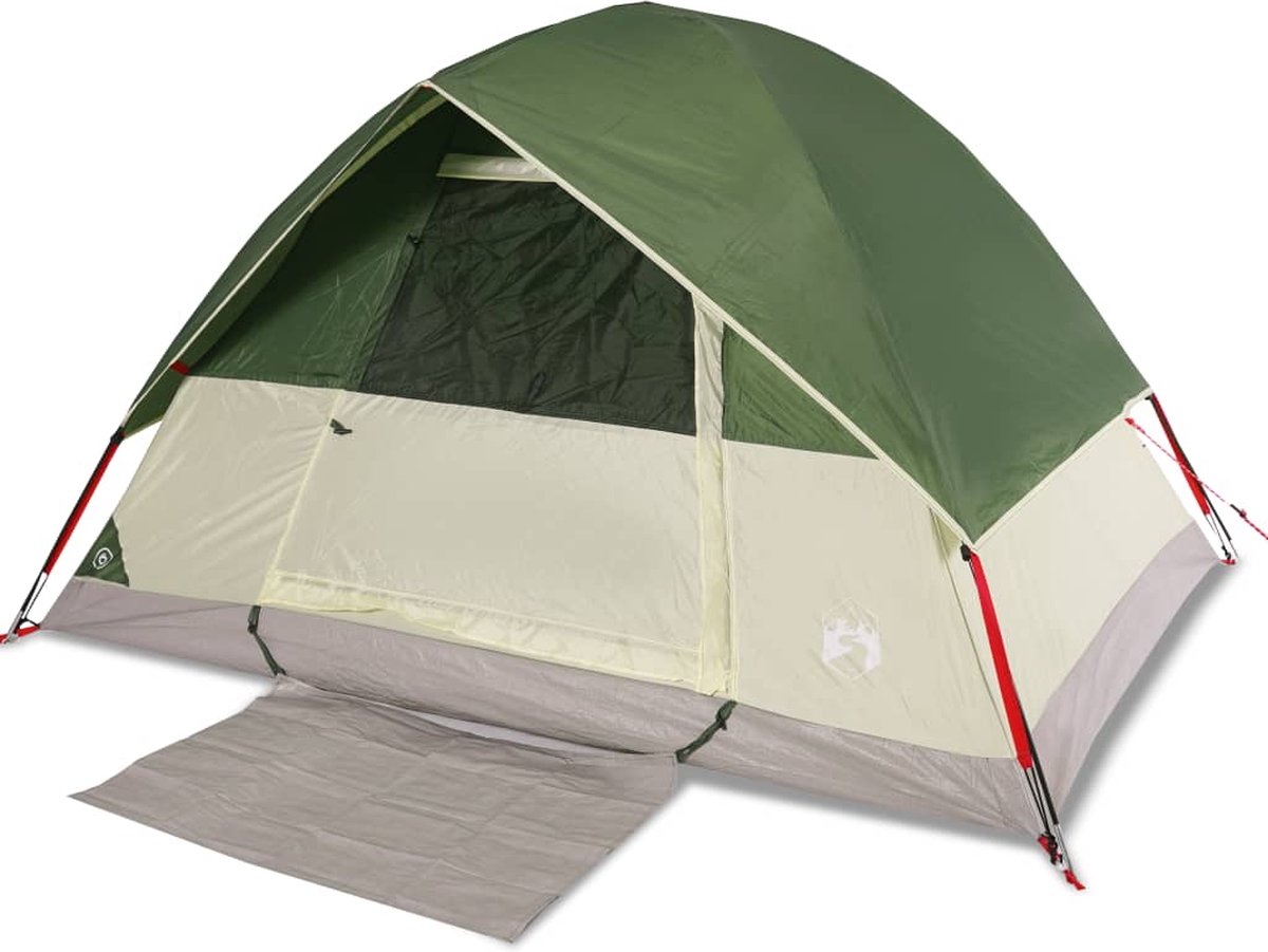 Vidaxl Campingzelt, 2-Personen, Kuppelzelt, Grün, Wasserdicht