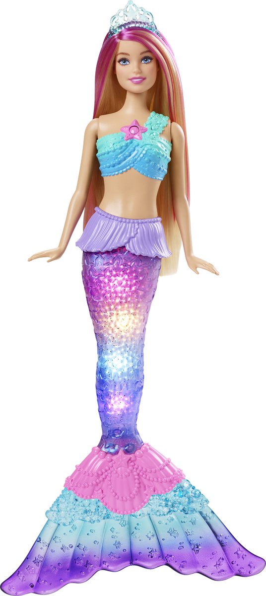 Puppe - barbie meerjungfrau lichter traum Mattel France