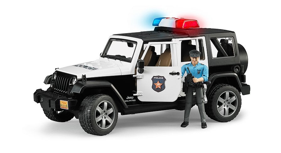 Auto-Spiele - jeep wrangler unlimited rubicon polizeifahrzeug und polizist Bruder