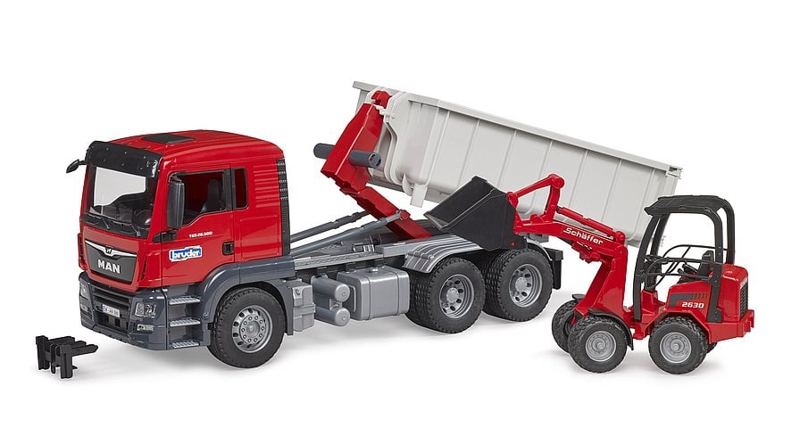 Auto Spiele - tgs mit roll-off Container + schäffer Bruder