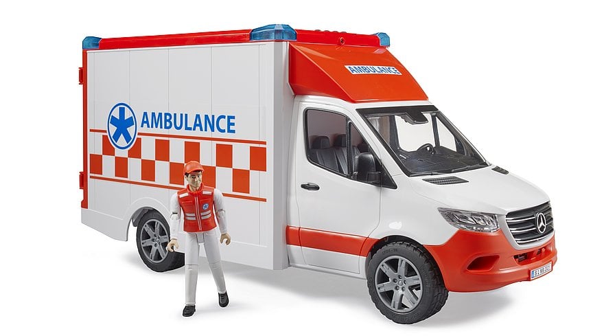 Spiele von Krankenwagen Ambulanz Sprinter mit Fahrer Bruder MB