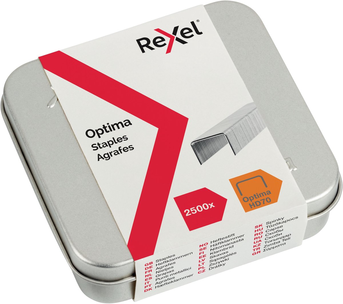 20 x Rexel Heftklammern für Optima 70 VE=2500 Stück