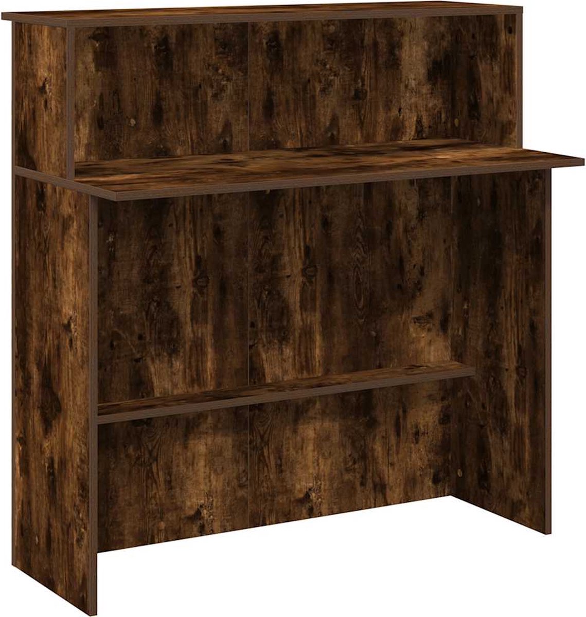 Empfangstresen in geräucherter Eichenoptik 100 x 50 x 103,5 cm Holzwerkstoff