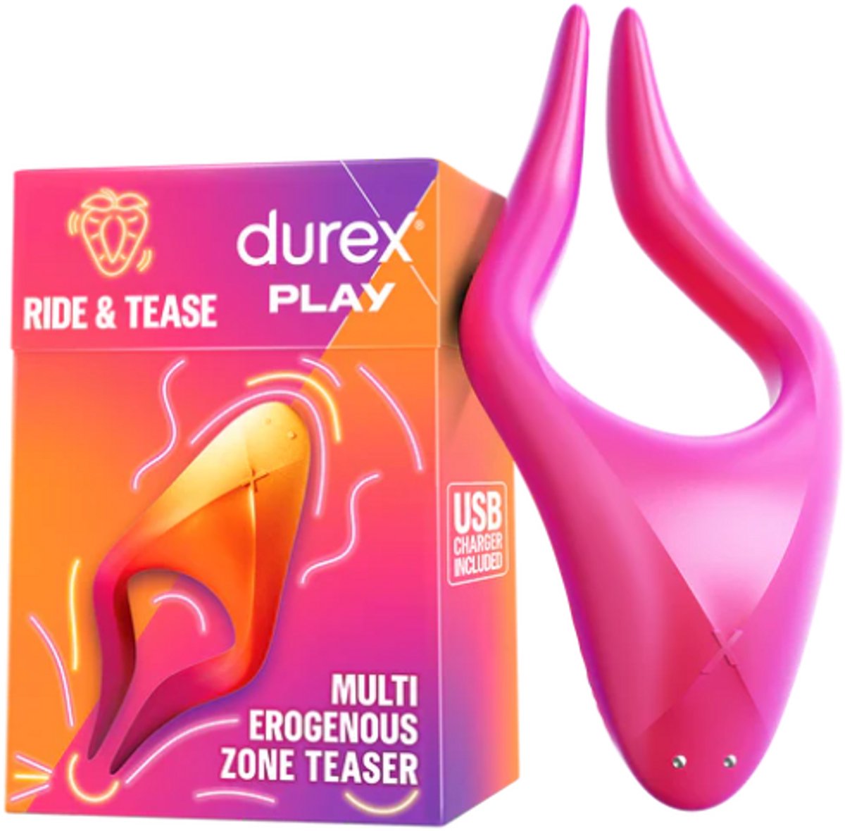 Durex Play Ride &amp; Tease, Multistimulator für die erogenen Zonen